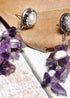 Boho Earrings, Dangle Earrings, Lavender Purple